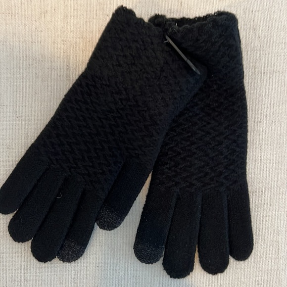 UGG gloves black with fur Pom Pom - Picture 2 of 3